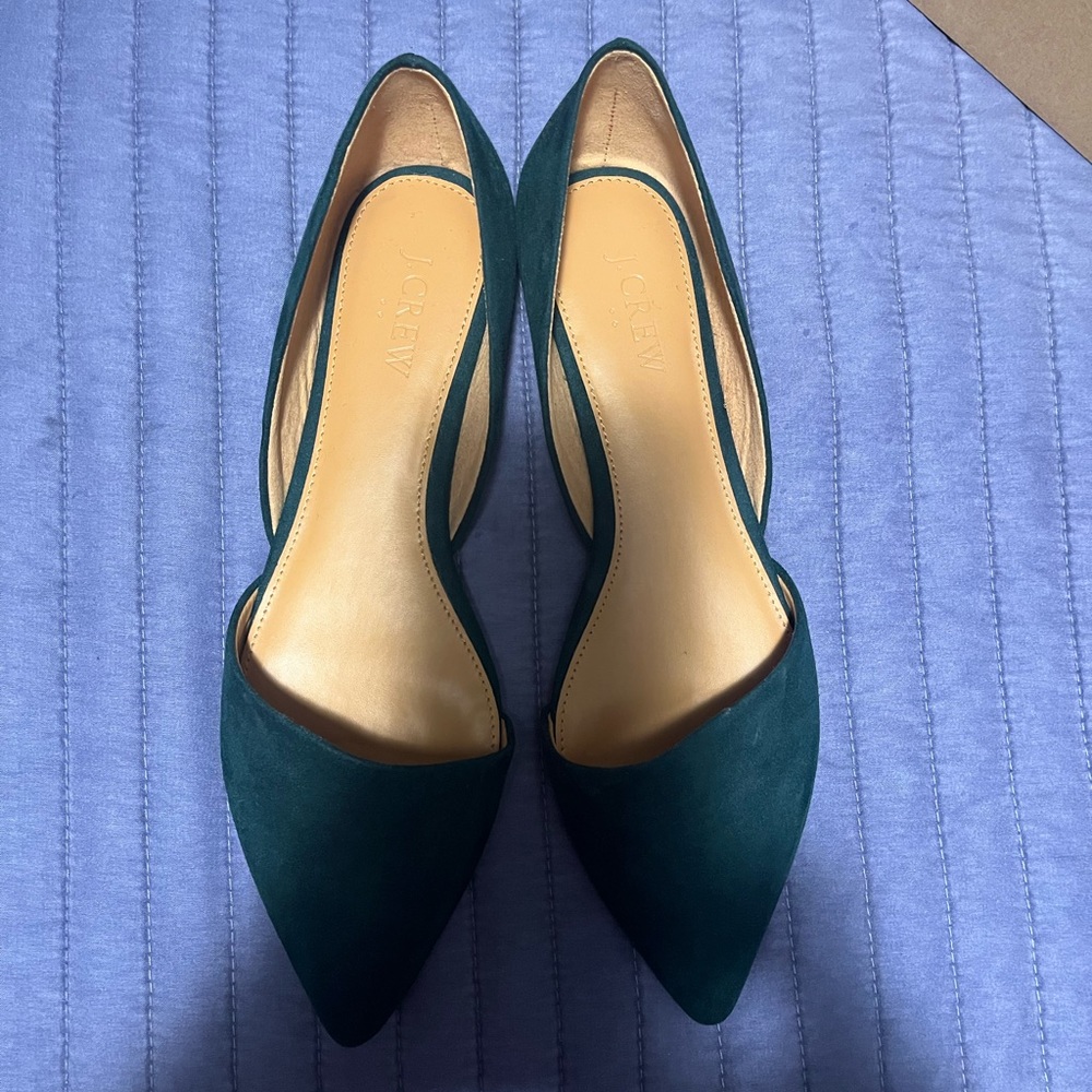 J Crew suede flats